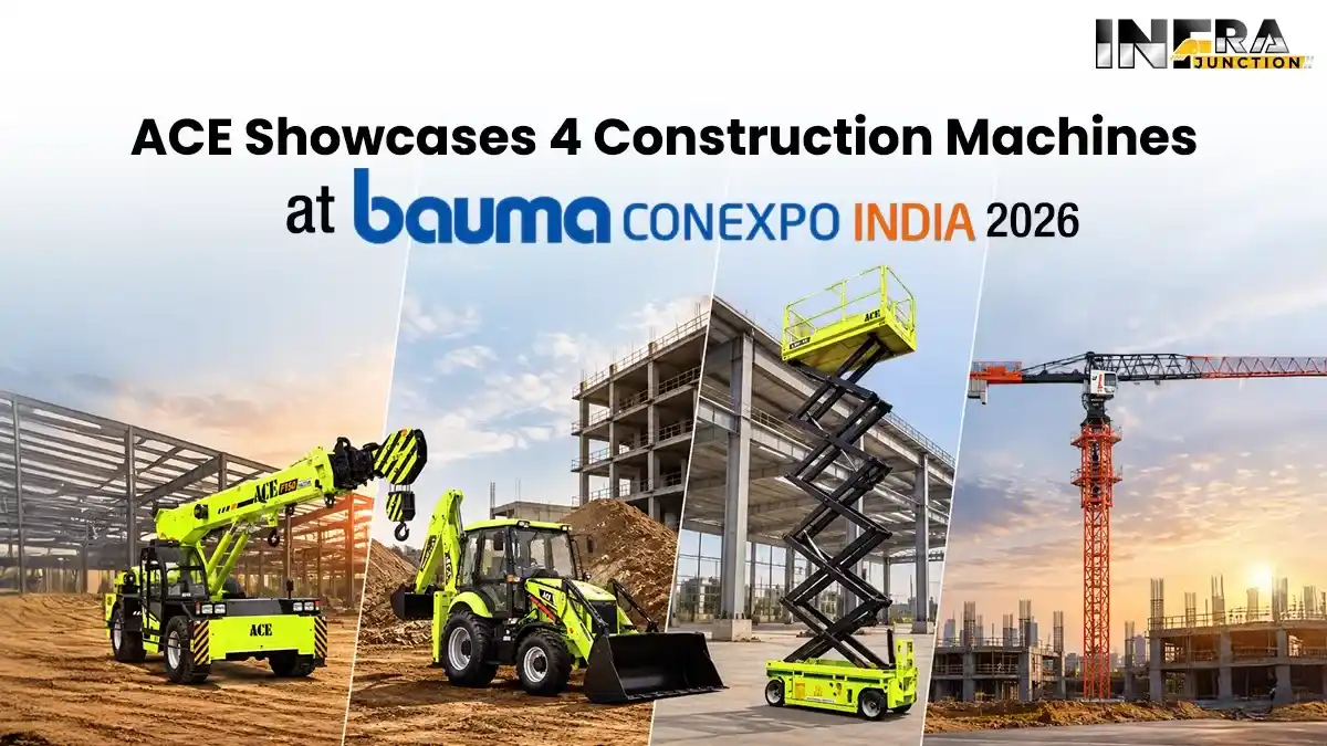 ACE Showcases 4 Construction Machines at Bauma CONEXPO India 2026