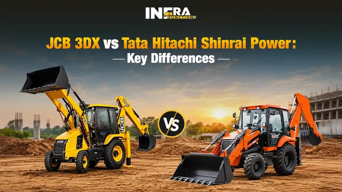 JCB 3DX vs Tata Hitachi Shinrai Power: Which Backhoe Loader Fits Your Work?