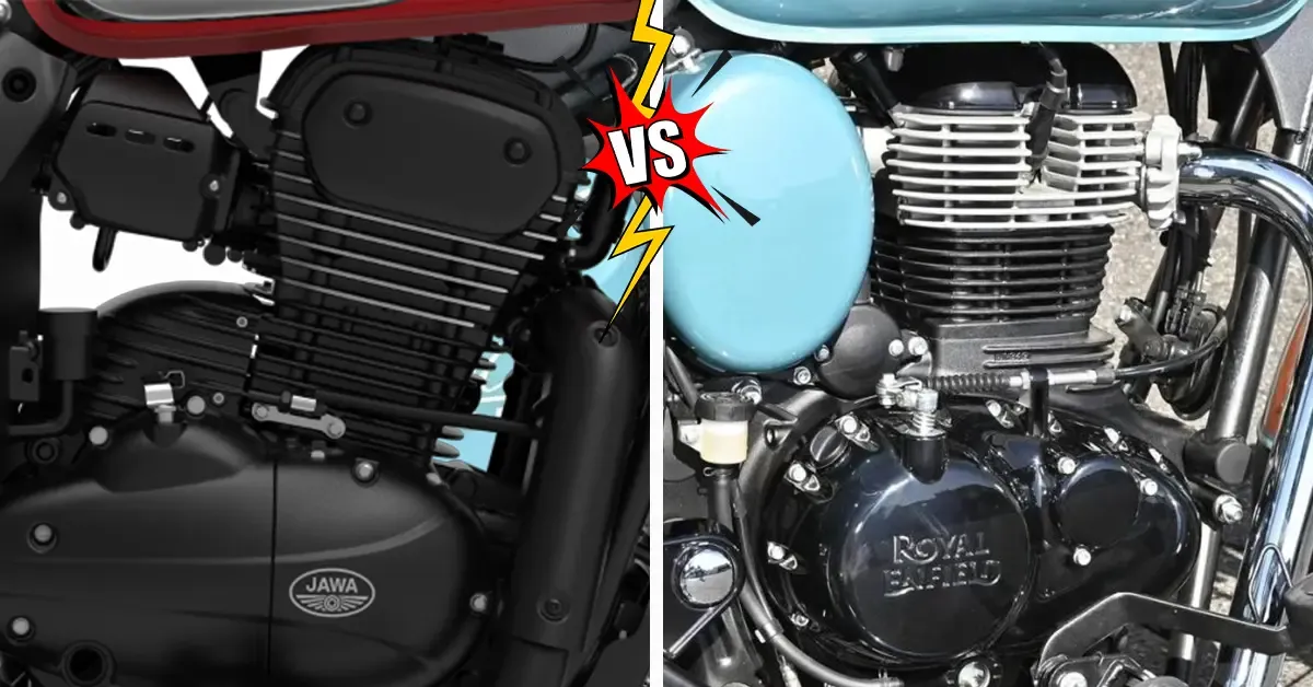 Jawa 42 Bobber and the Royal Enfield Goan Classic 350 Engine